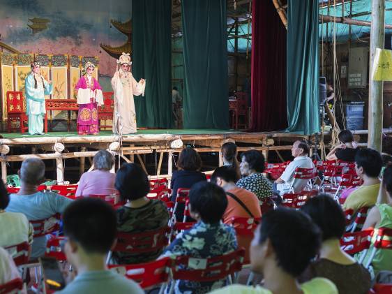 Cantonese opera performed as part of the celebrations of the Hungry Ghost Festival