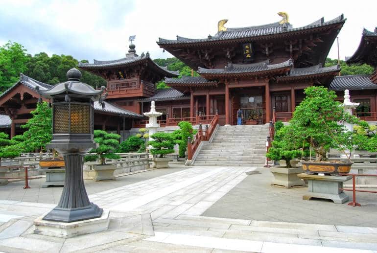 Chi Lin Nunnery, located in Diamond Hill right opposite Nan Lian Garden, Hong Kong.