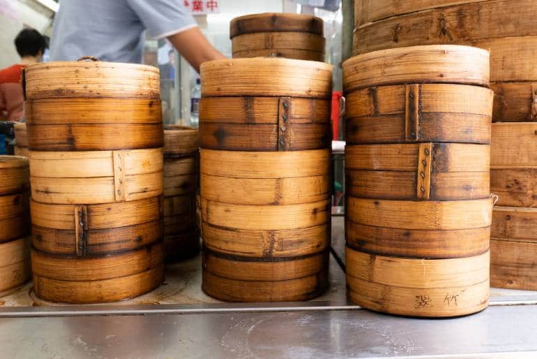 Bamboo busket for dim sum